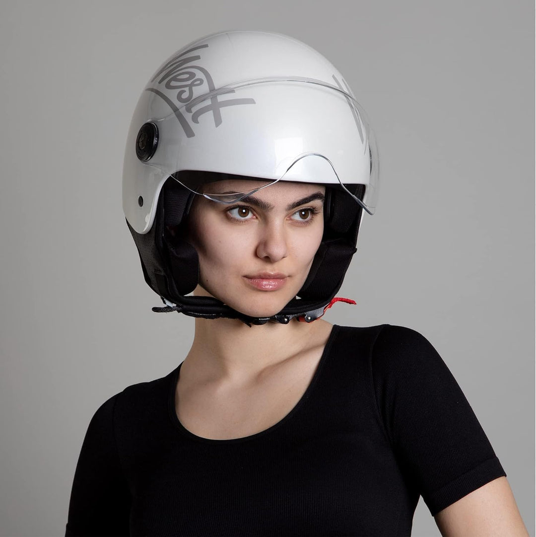 Westt Helmvisier Motorradhelm Visier für Modell: Jet/ Classic / Cross X / Torque / Torque X Jethelm