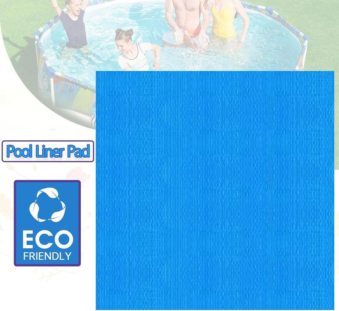 Boden-Pool-Pad, quadratische Boden-Schwimmmatte, robuste Pool-Auskleidung, für Terrassendielen, Gras