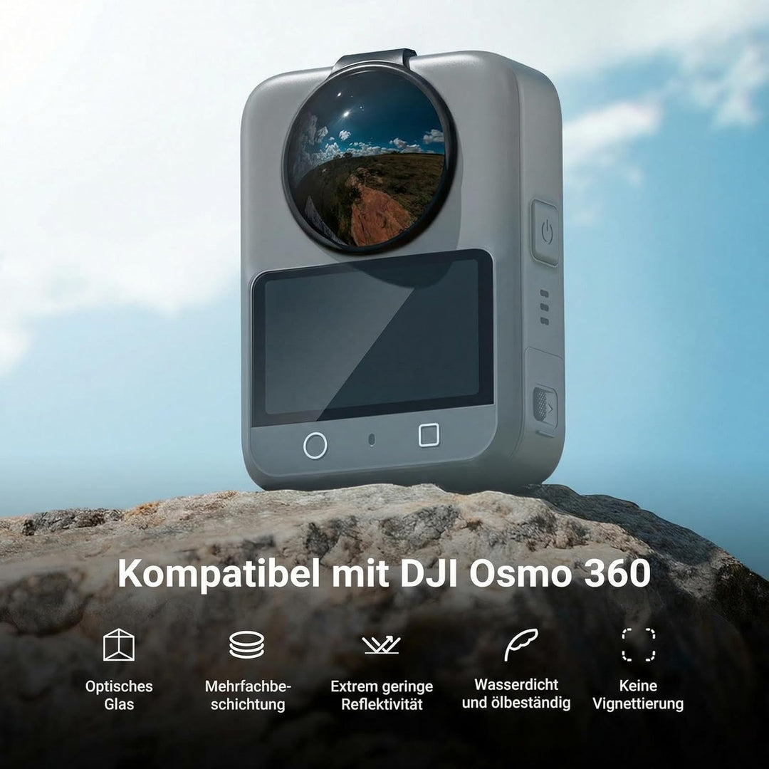 NEEWER ND Filter Set kompatibel mit DJI Osmo 360 nur, ND8 (3 Stop), Snap On, mehrfachvergüteter opti