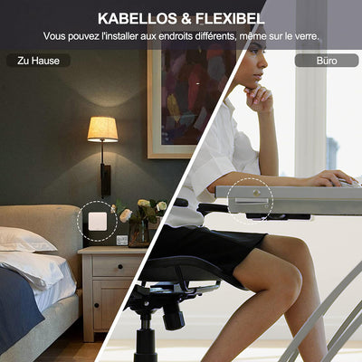 TangVita Funkschalter SET KS5 (vorhandener Schalter bleibt erhalten) Drahtlos Kinetischer Batterielo