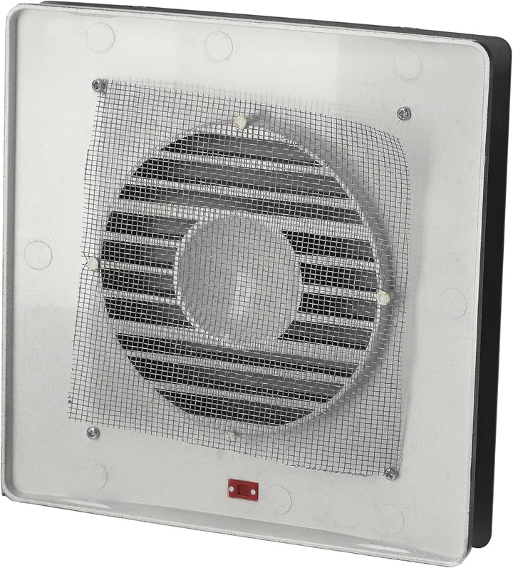 Horoz Electric Badlüfter 100 mm Anthrazit 12 W FELIX - Leiser Wandlüfter aus ABS mit Filter 43 dB, L