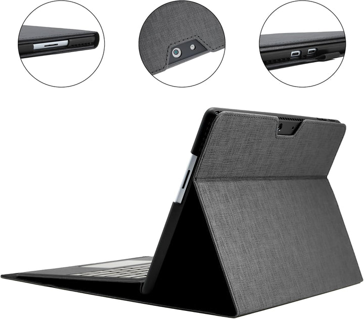 Hülle für Microsoft Surface Pro 11 / Pro 10 / Pro 9 13 Zoll (2022),Leder Schutzhülle Surface Pro 9 T