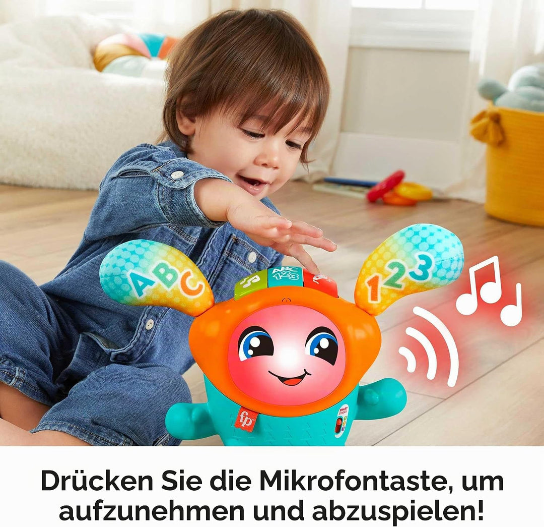 Fisher-Price HJP92 DJ Bouncin’ Beats Spielzeug, Multi, 16.9 x 29.6 x 33 Centimeters Englisch, Englis