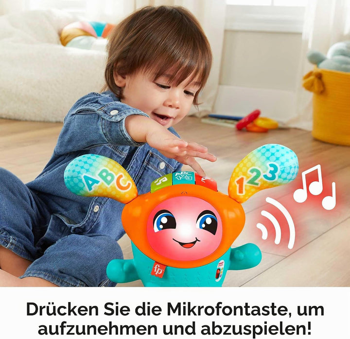 Fisher-Price HJP92 DJ Bouncin’ Beats Spielzeug, Multi, 16.9 x 29.6 x 33 Centimeters Englisch, Englis