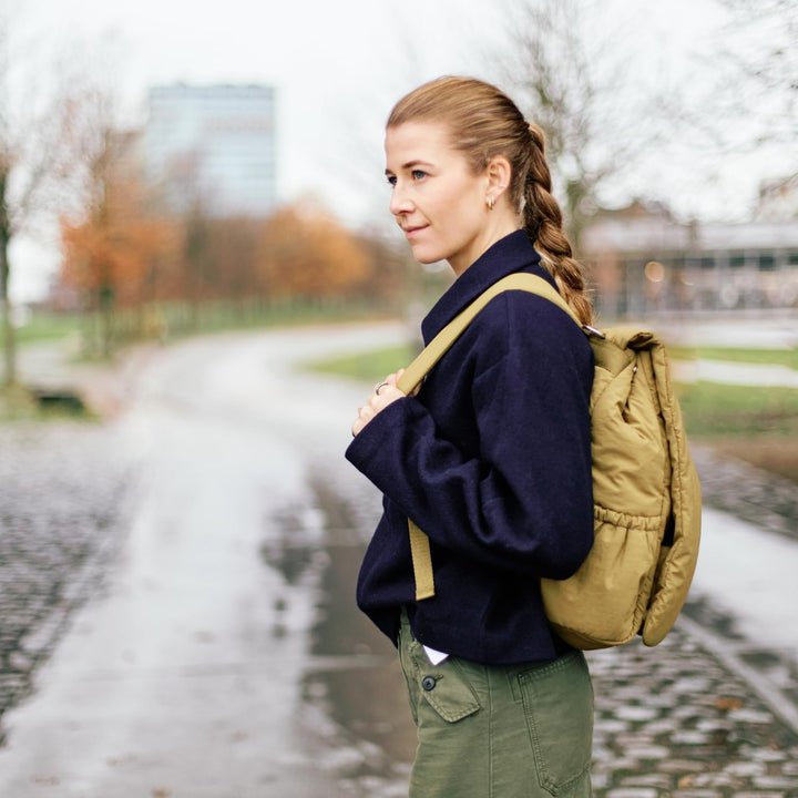 CHILDHOME, Wickelrucksack Mellow, Integrierte Wickelmatratze, Organisierte Fächer, Thermotasche, Feu