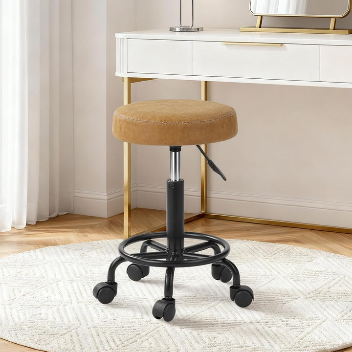 Ergonomischer Rollhocker Drehhocker 48-58cm Braun Braun 1, Braun 1
