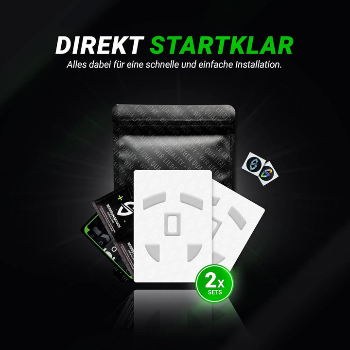 SensoryBoost HPS Glides (2er Set) kompatibel mit Razer Viper Ultimate - Balance aus Speed & Kontroll