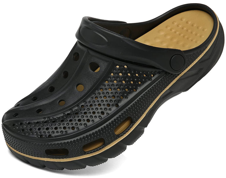 Unisex Clogs Pantoletten Sommer Hausschuhe Strand Sandalen Gartenschuhe mit Fussbett aus Weichem 36/