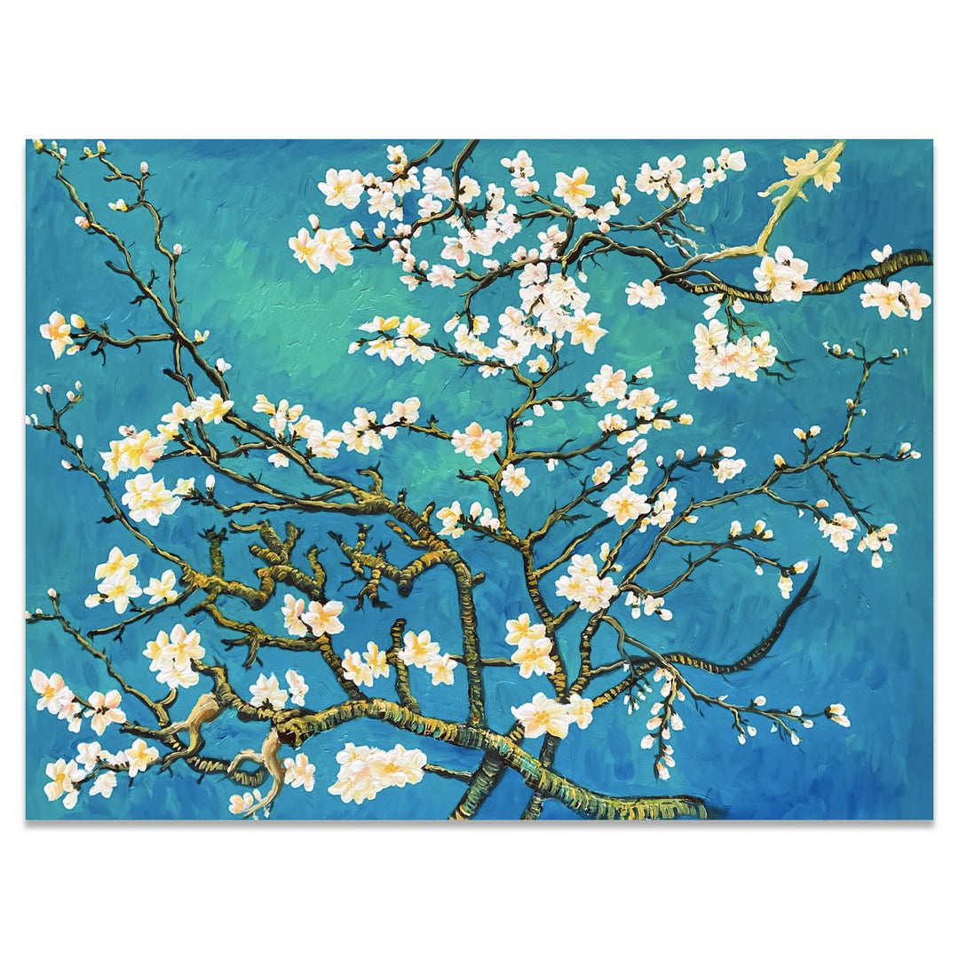 Fokenzary Hand Painted Oil Painting on Canvas Vincent Van Gogh Classical Irises Reproduction Wall De