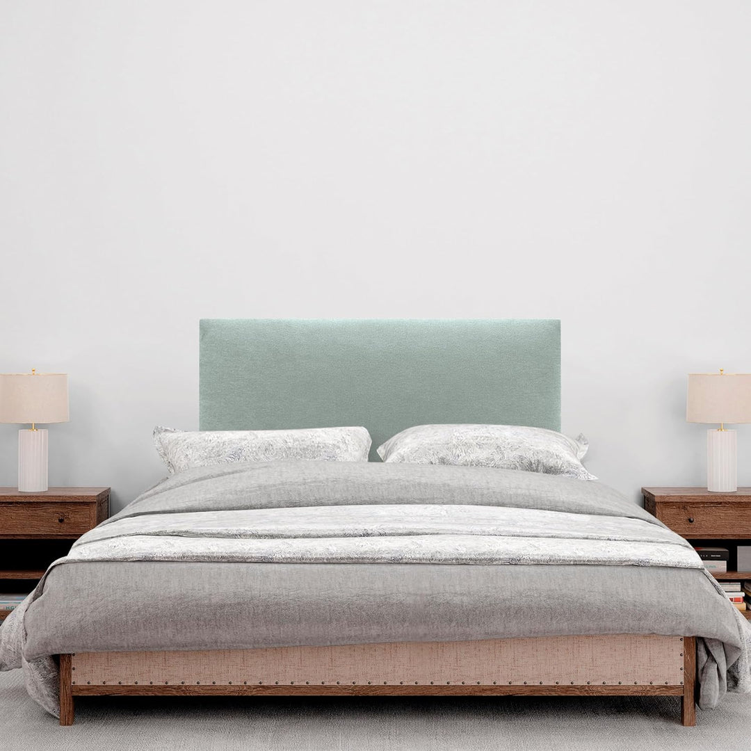 DHOME Kopfteil aus Kunstleder oder Stoff AQUALINE Glattes gepolstertes Kopfteil Luxusbett Kopfteil (