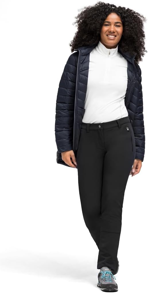 Maier Sports Helga Slim, Warme Damen Wanderhose, Wasserabweisende Outdoorhose für Trekking &amp; Hiking,