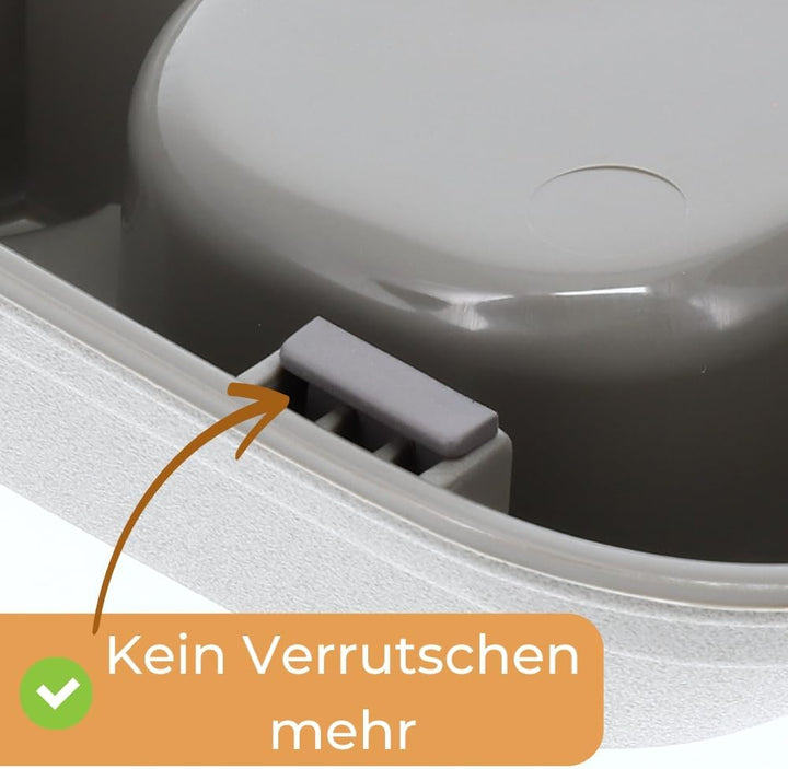 2er Set Automatischer Futterspender Wasserspender 2in1 Futterautomat Wasserautomat für Hunde Katzen