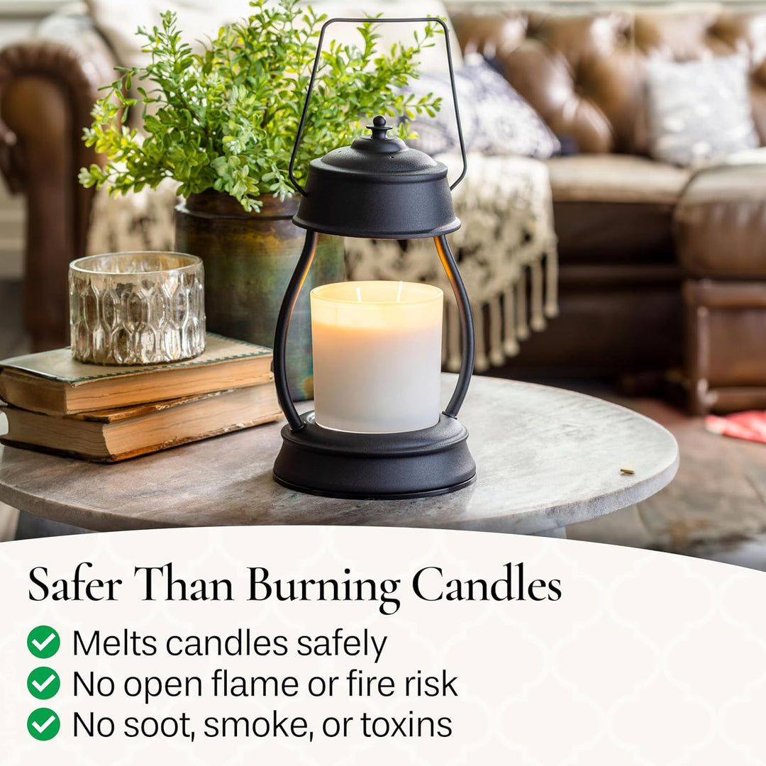 Candle Warmers Hurricane Laterne Kerzenwärmer schwarz