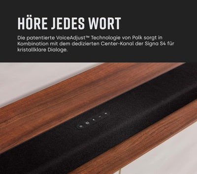 Polk Audio Signa S4 True Dolby Atmos Soundbar mit Wireless Subwoofer, 3.1.2 Soundbar-System, HDMI eA