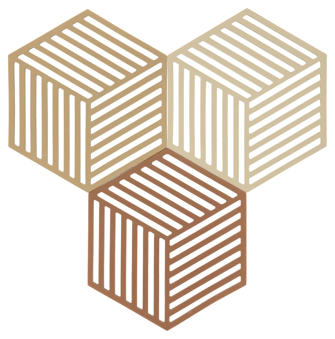 Zone Denmark Hexagon Topfuntersetzer Hitzebeständig, Silikon Untersetzer, Praktische und Dekorative