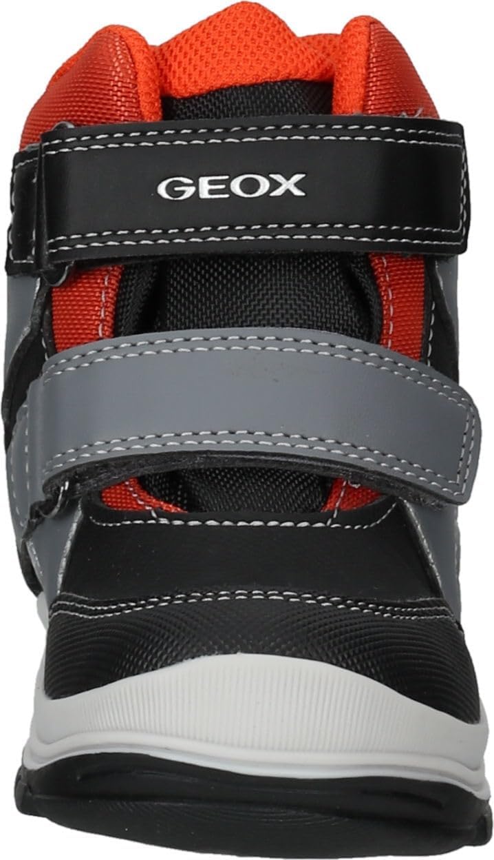 Geox Jungen B Flanfil Boy B ABX Stiefeletten 23 EU Black Orange, 23 EU Black Orange