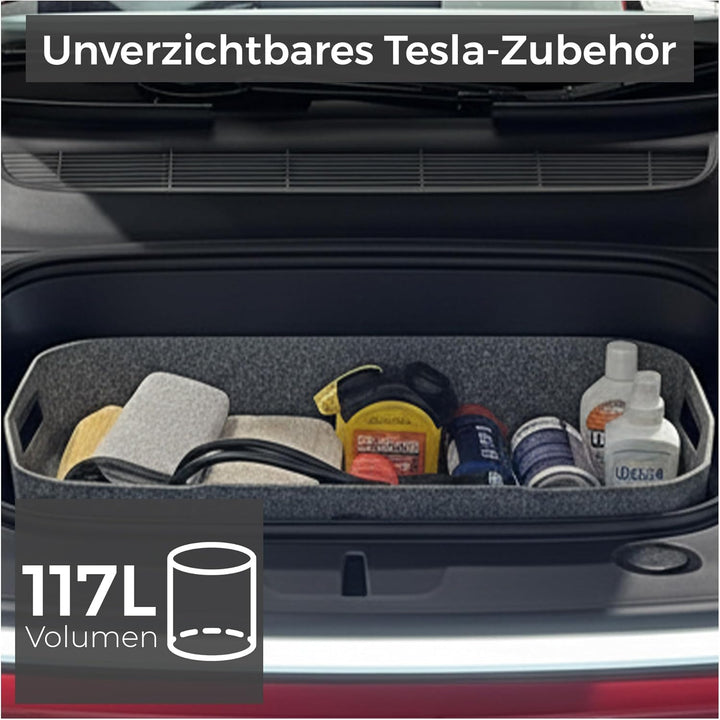VLOX Tesla Model Y Juniper Frunk Organizer Aufbewahrungsbox – Passgenau für Modell Y 2025, 117L Kapa
