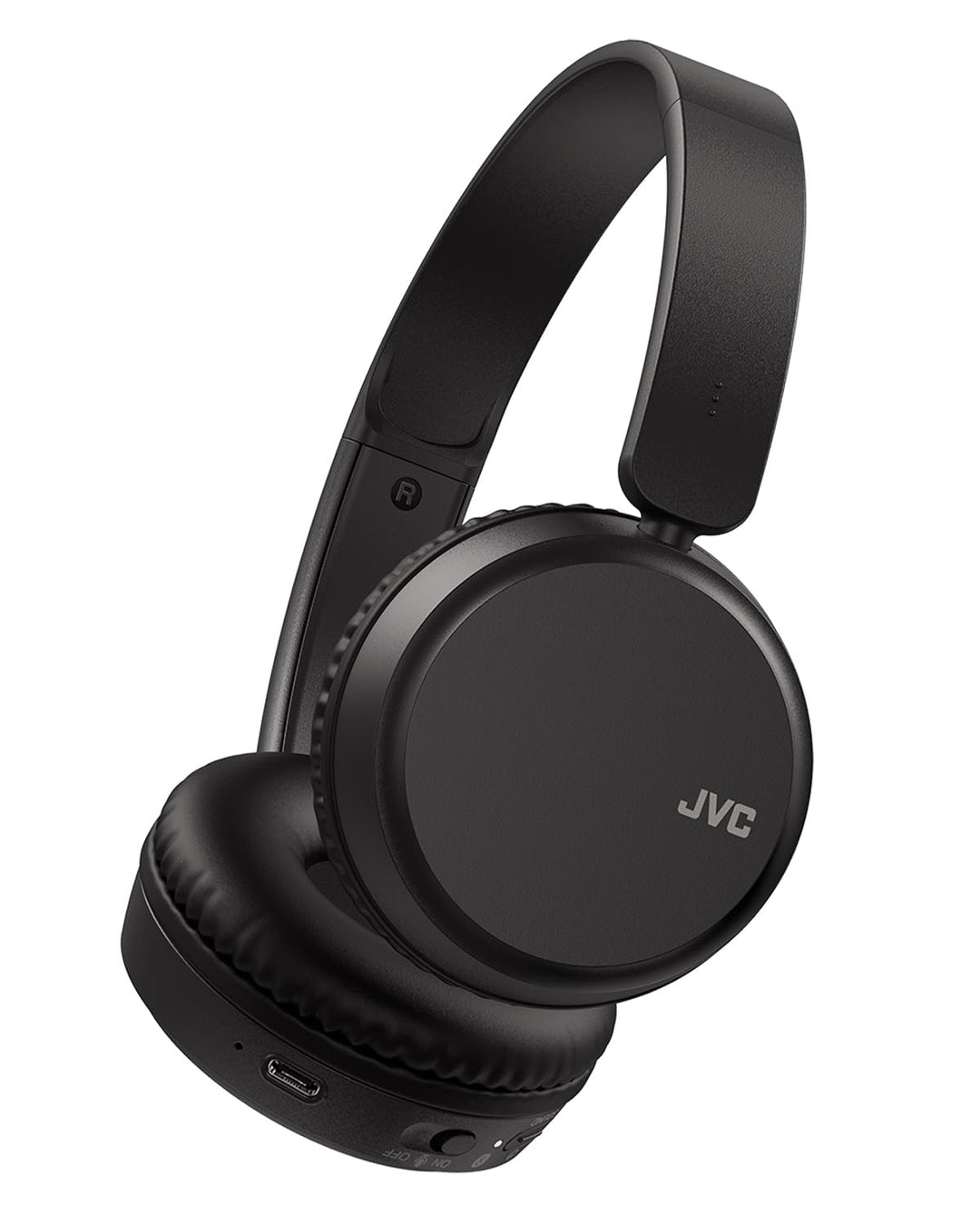 JVC HA-Z37W-B - Bluetooth On-Ear-Kopfhörer, Tiefbass, 3 Klangmodi (Bass/Klar/Normal), 35 Stunden Akk