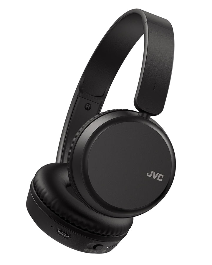 JVC HA-Z37W-B - Bluetooth On-Ear-Kopfhörer, Tiefbass, 3 Klangmodi (Bass/Klar/Normal), 35 Stunden Akk