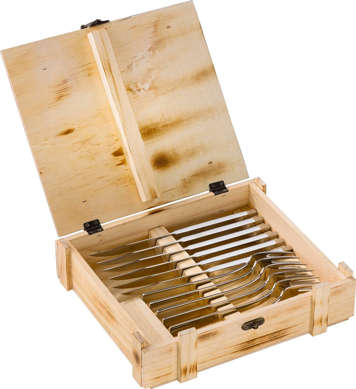 ZWILLING Steakbesteck Set für 6 Personen, 12-teilig, 6 Steakmesser und 6 Steakgabeln, Inkl. Aufbewah