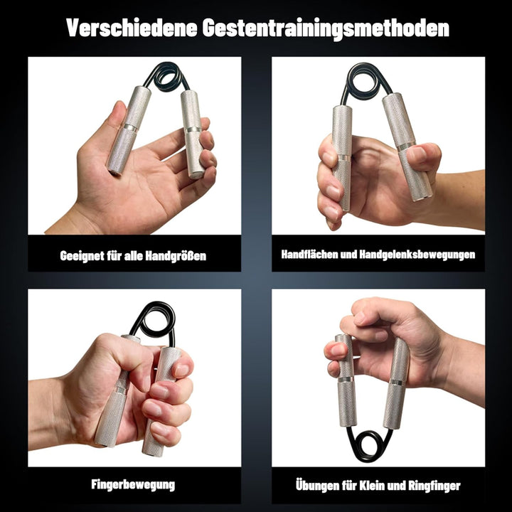 Handtrainer Unterarmtrainer 4 or 6 Pack(22.5-157.5KG) Metall Fingertrainer Griffkraft Trainer Rutsch