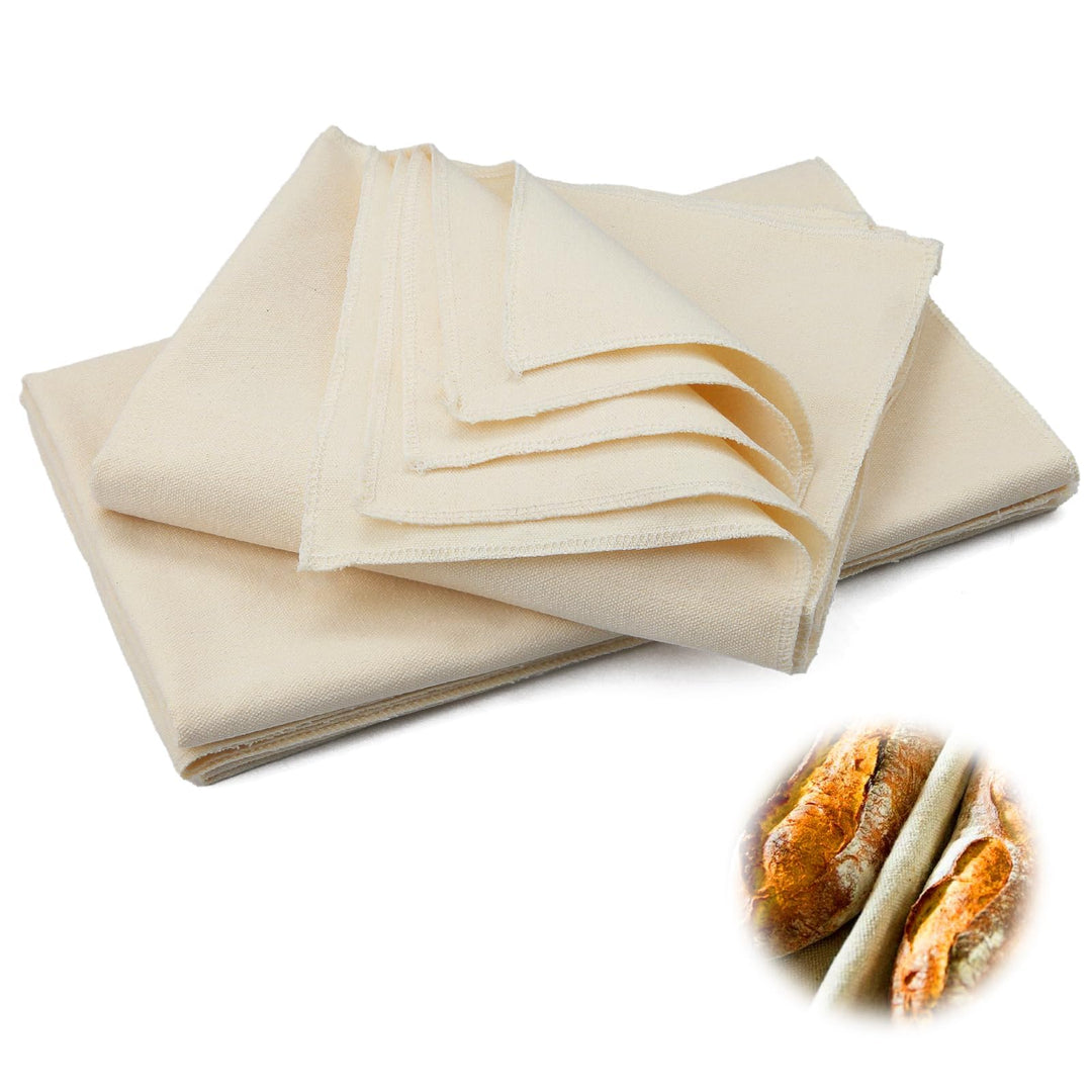 Bäckerleinen Leinentuch Brot Backen 150 X 60cm 2Stk Natur Bäckerleinen Teige Teigtuch Gärfolie für B