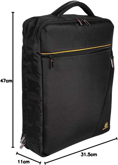 Exacompta 17734E Premium Rucksack Exactive Dual mit 2 Tragegriffen und Schulterriemen viele Innentas