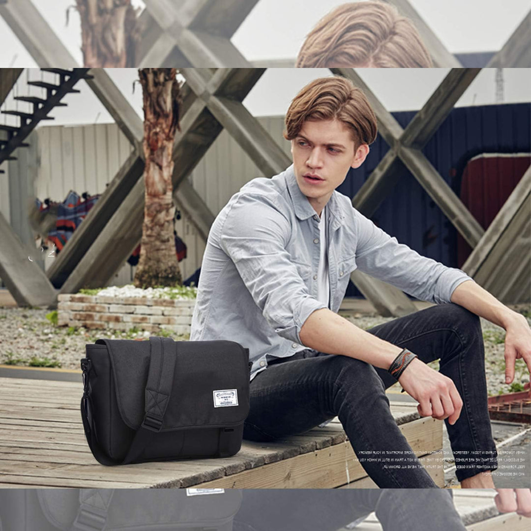 FANDARE Messenger Bag Umhängetasche Schultertasche Laptoprucksäcke Tasche Kuriertasche Polyester Sch
