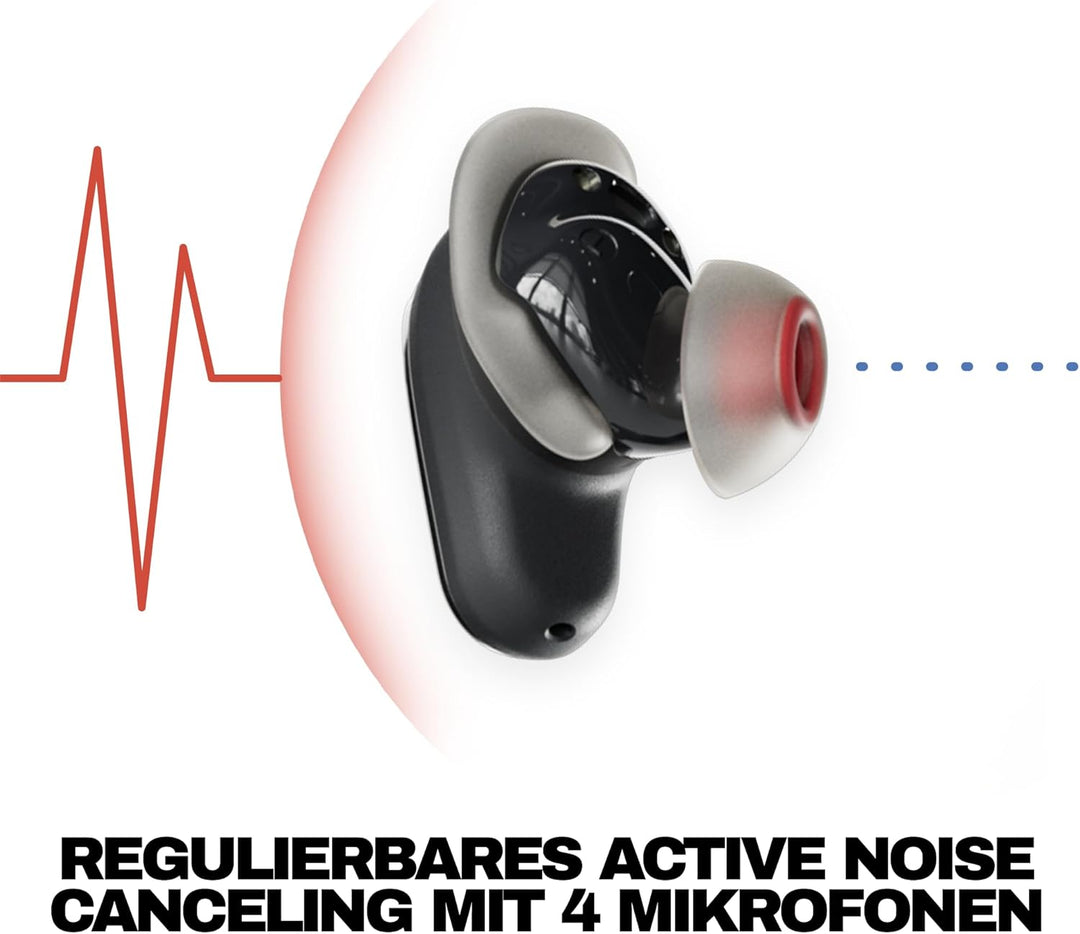Skullcandy Method 360 ANC Wireless-Ohrhörer, Sound by Bose, Bluetooth-Kopfhörer, Premium Noise Cance