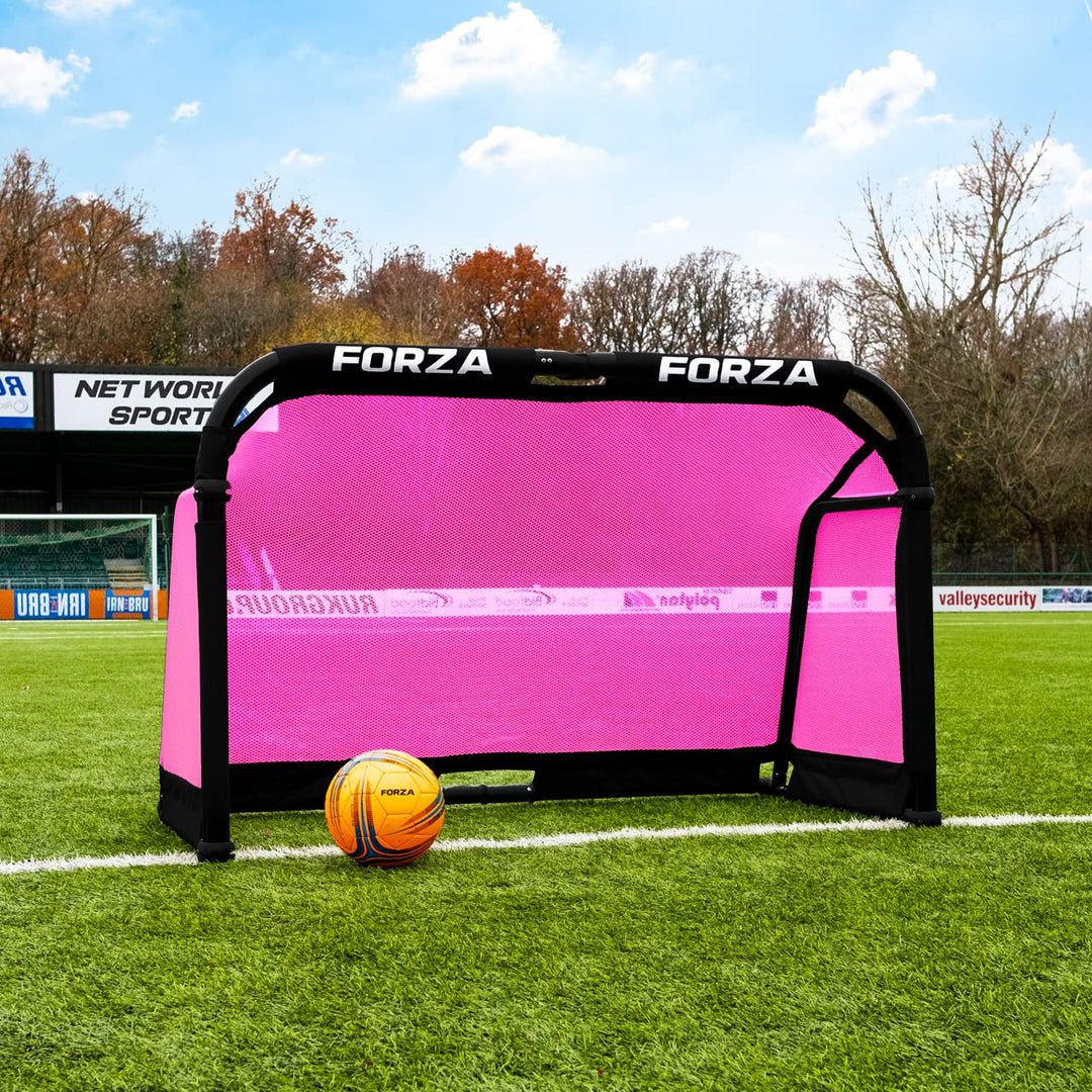 FORZA POD Tor | Pro Alu50 Tragbares Pop-Up-Trainingstor mit Netz und Tragetasche, Schnellaufbau | Le
