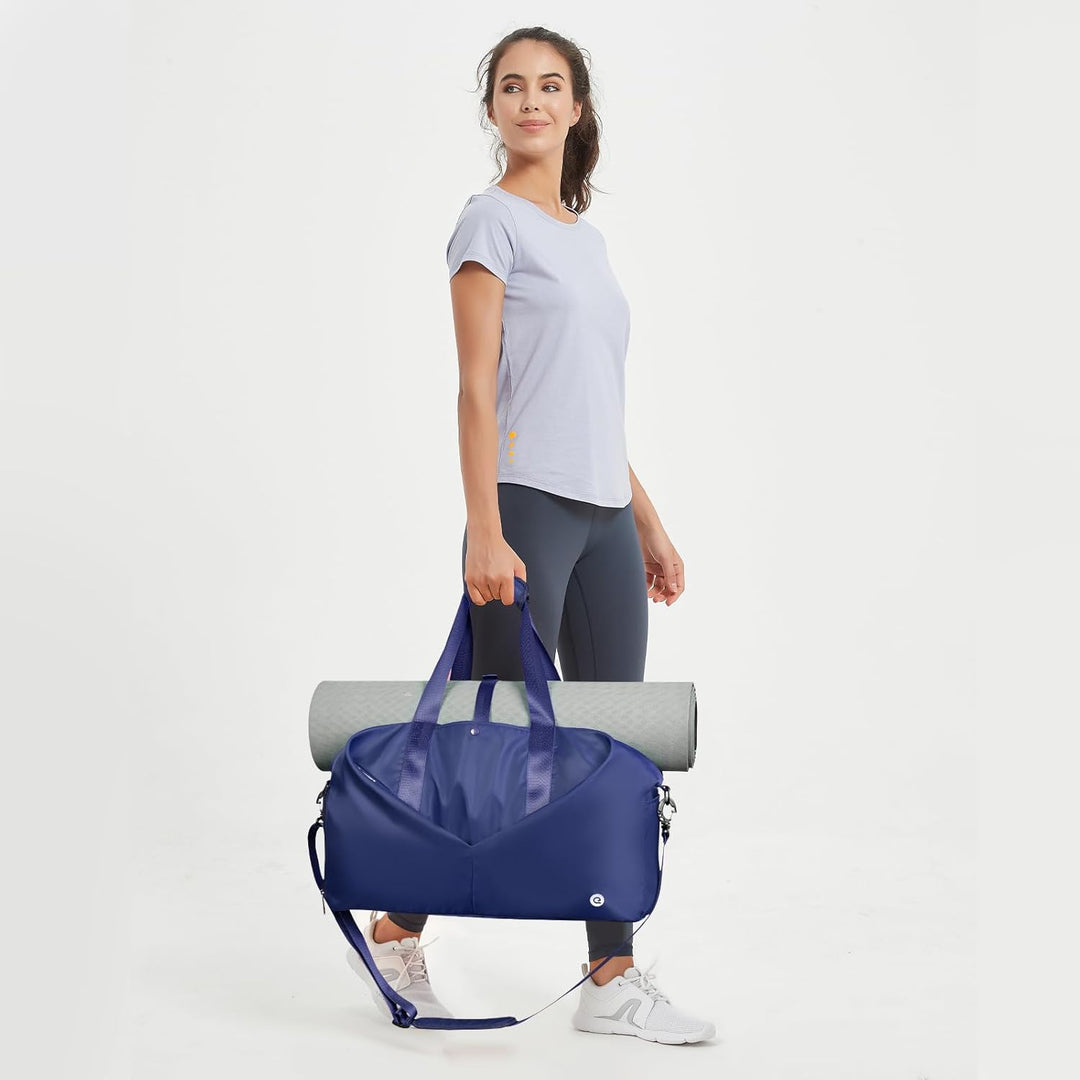 Ceneda Sporttaschen Klassische mit Schuhfach und Nassfach Tragbare Übernachtungs Wochenendtasche Rei
