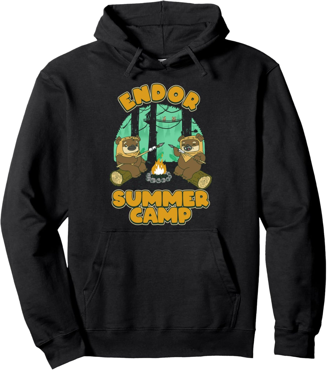Star Wars Endor Summer Camp Circle Portrait Pullover Hoodie