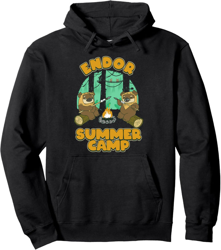 Star Wars Endor Summer Camp Circle Portrait Pullover Hoodie