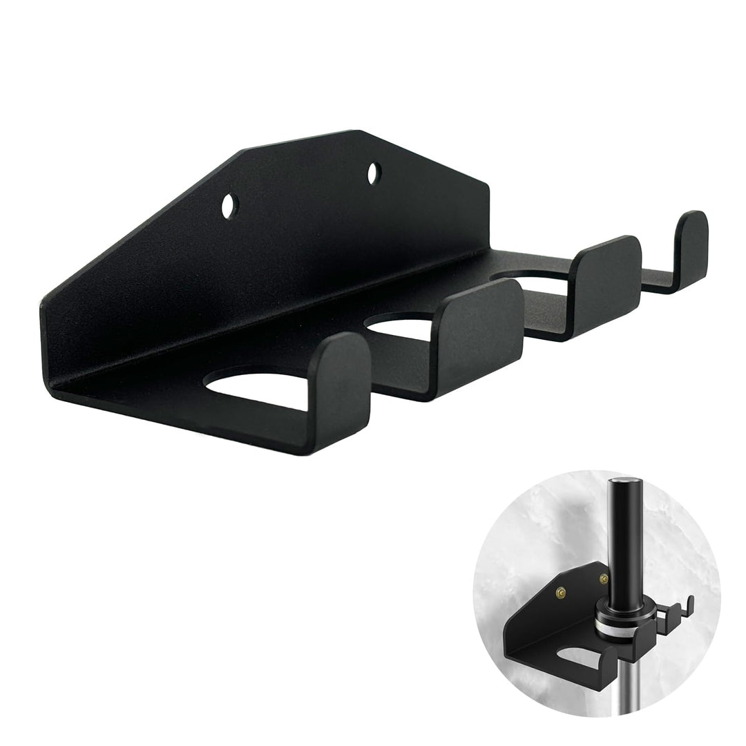 Gym Organizer Barbell Holder - Vertical Wall Mounted Barbell Storage, Olympic Bar Hanger for Home, C