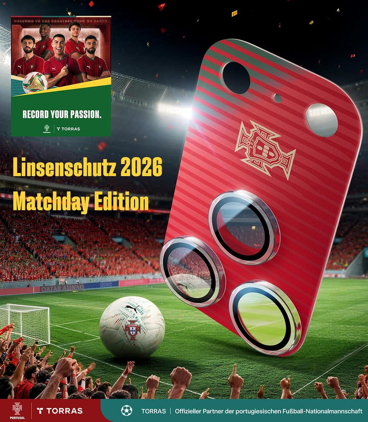 TORRAS Kameraschutz x Portuguese Football Federation (FPF) Limitierte Auflage für iPhone 17 Pro [Nr.