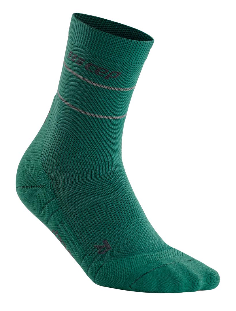 CEP – MID CUT REFLECTIVE + NEON für Damen | Laufsocken mit Kompression für mehr Leistung S REFLECTIV