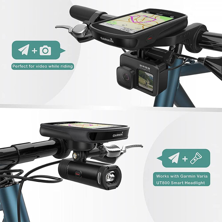 TUSITA Fahrrad Halterung Kompatibel mit Garmin Edge GPS Fahrradcomputer, XOSS G/G+, iGPSPORT GPS - F