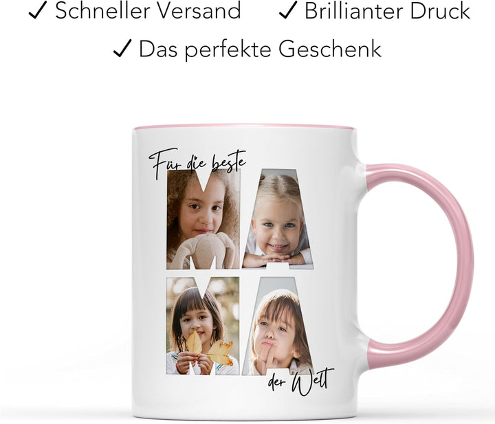 Mama Fototasse mit eigenem Bild Beste Mama Tasse personalisiertes Muttertagsgeschenk Muttertag Beche