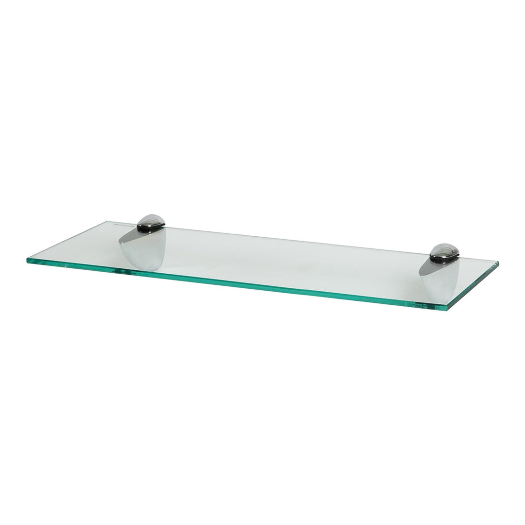 Harbour Housewares 1x Klar 50cm Schwebendes Wandregal aus Glas - Badezimmer Dusche Küche Regale Lage