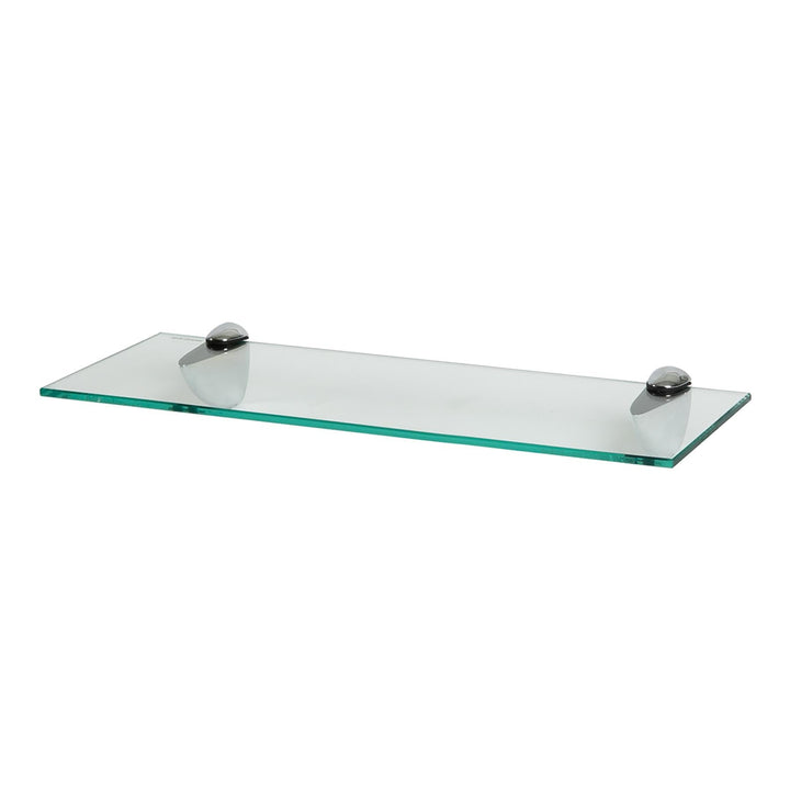 Harbour Housewares 1x Klar 50cm Schwebendes Wandregal aus Glas - Badezimmer Dusche Küche Regale Lage