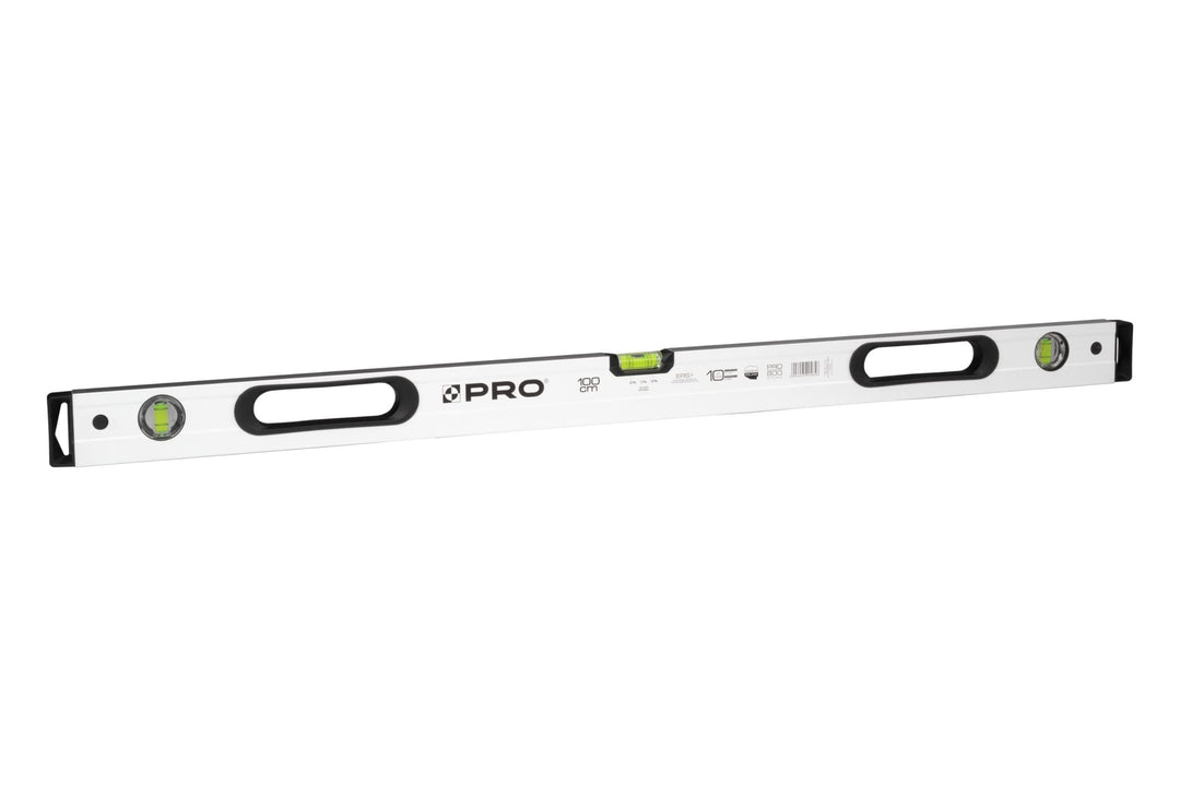 PRO800 Wasserwaage 100cm beidseitig gefräst mit Ergonomischen Profil - ERS+ (Easy Reading System) Pr