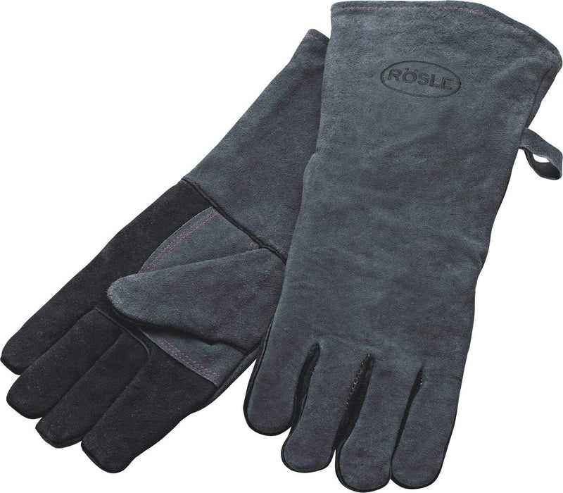 Rösle Grillhandschuhe, 2-TLG, Leder, Zertifiziert, Universalgrösse 24/XL in Geschenkkarton - Ofenhan