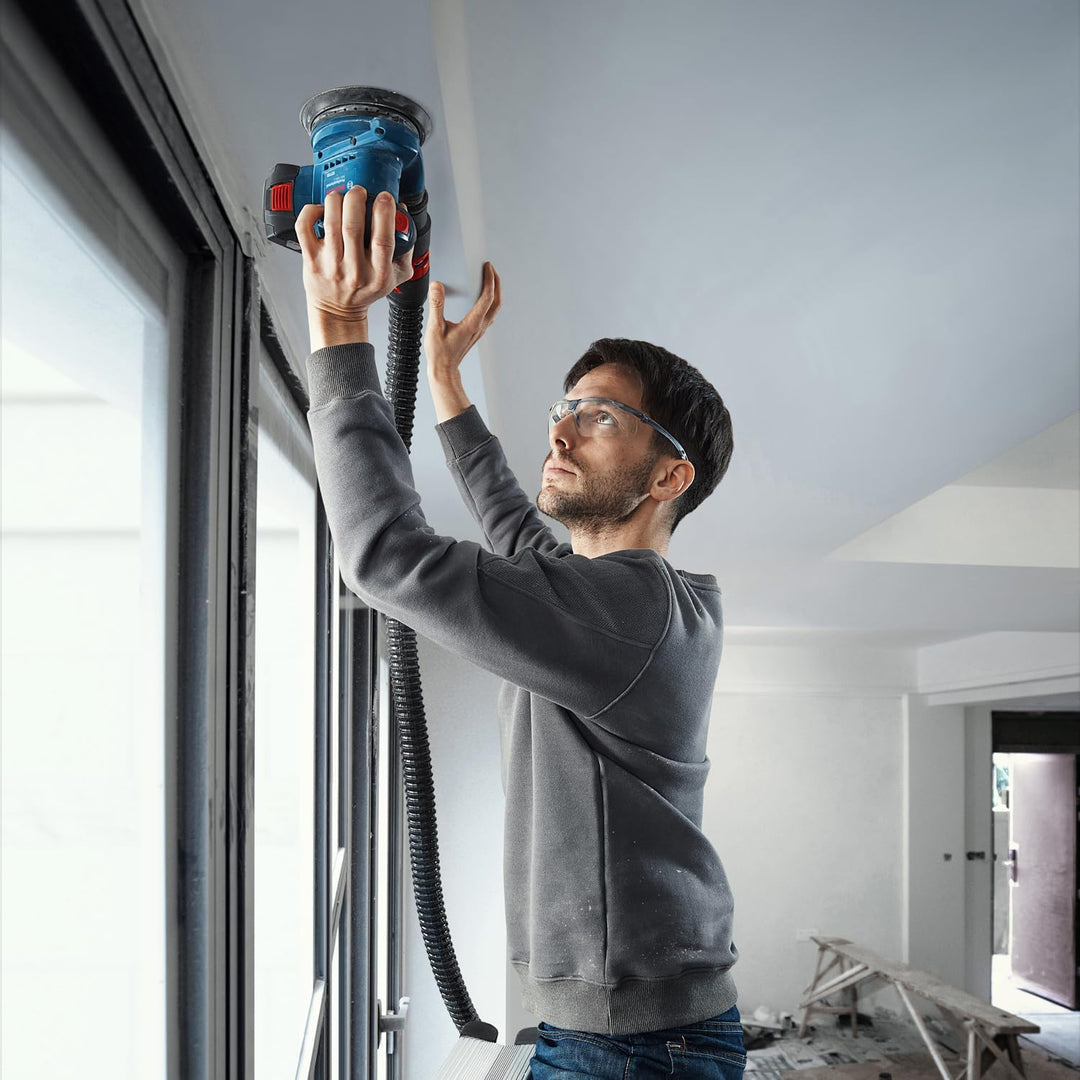 Bosch Professional GEX 185-LI Akku Exzenterschleifer System 18V (1x GBA 18V 4,0Ah Akku, Schnellladeg