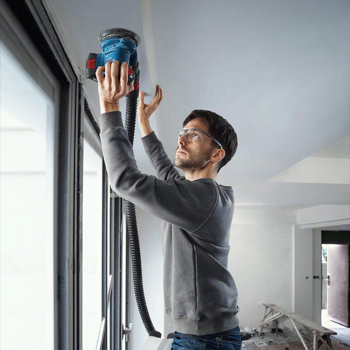 Bosch Professional GEX 185-LI Akku Exzenterschleifer System 18V (1x GBA 18V 4,0Ah Akku, Schnellladeg