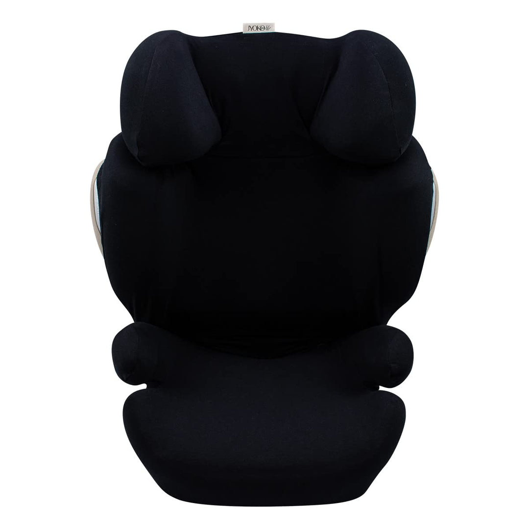 JYOKO Kids Bezug kompatibel mit Cybex Solution Q2 Fix, Q3, Cybex Z Fix, Gb Elian (Black Series), BLA