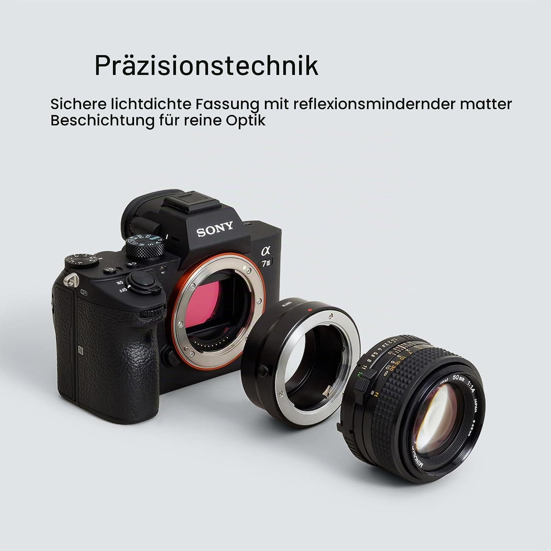 Urth Objektivadapter: Kompatibel mit Minolta Rokkor (SR/MD/MC) Objektiv und Sony E Kameragehäuse Min