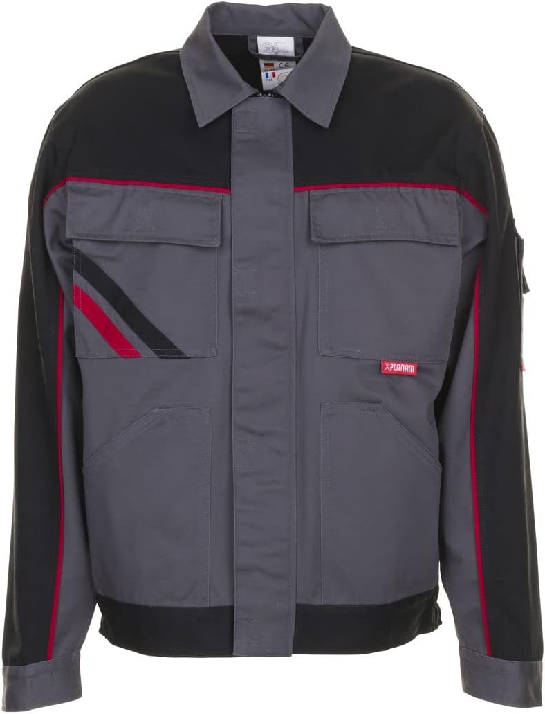 Planam 2312065 Highline Taillenjacke, Schiefer/Schwarz/Rot, Grösse 65