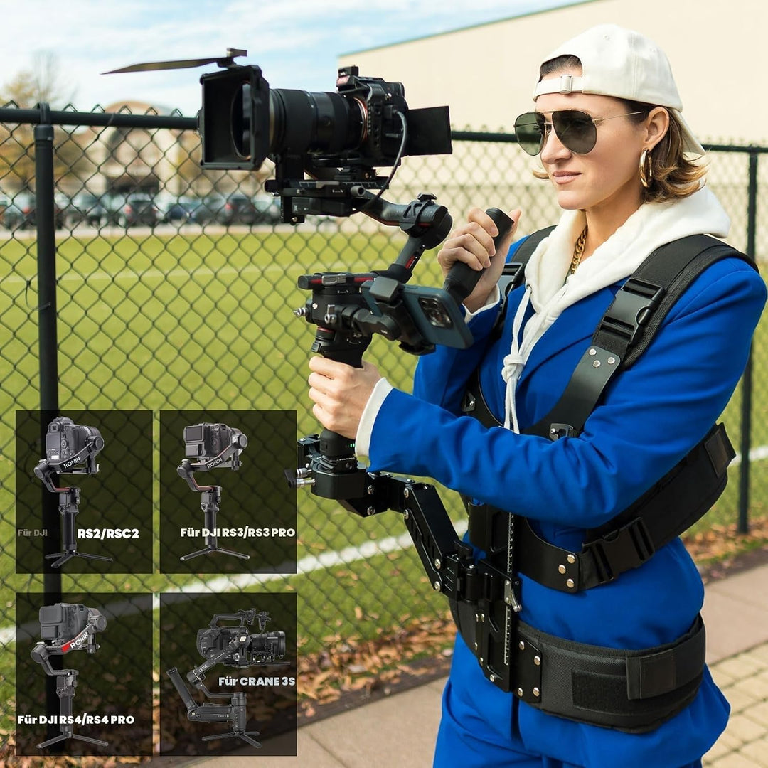 DF DIGITALFOTO Thanos-SE Gimbal Stützweste System, Filmmakers Kit, Kompatibel mit DJI RS2/RS3/RS3Pro