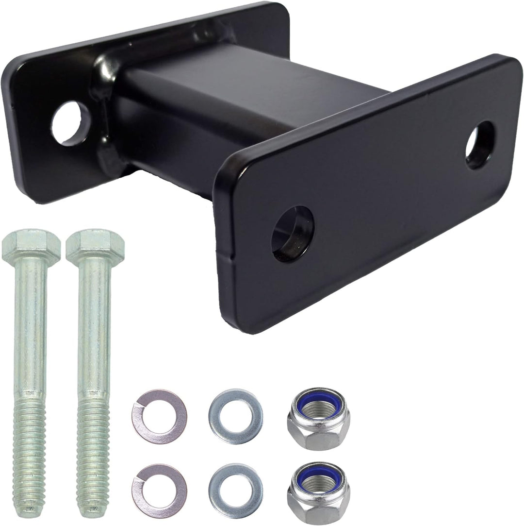 XIMPLIO Anhängerkupplung Verlängerung 125 mm Hakenverlängerung Adapter für Flanschkugel AHK 2 Loch 9