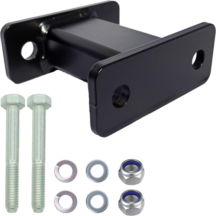 XIMPLIO Anhängerkupplung Verlängerung 125 mm Hakenverlängerung Adapter für Flanschkugel AHK 2 Loch 9